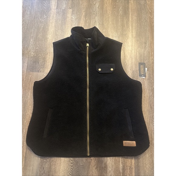 Pendleton Other - Pendleton Mens XL Full Zip Vest Snap Pockets  Color Black NWT